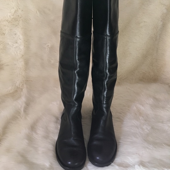 COACH Joele Leather Tall Riding Boots - Picture 3 of 8